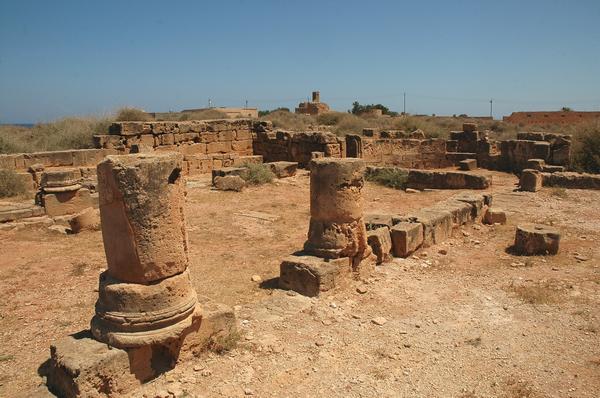 Taucheira, East Basilica, Columns