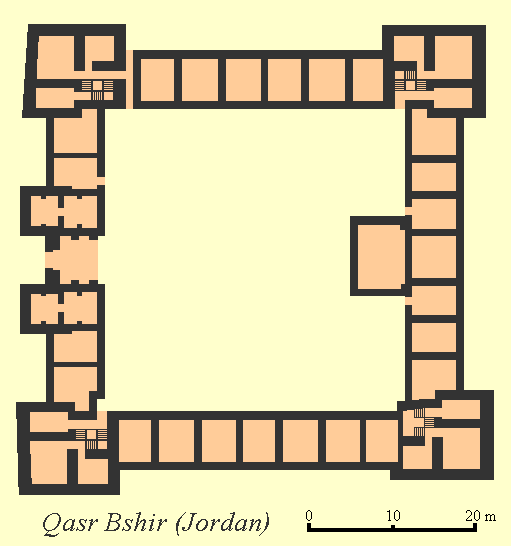 Map of Qasr Bshir