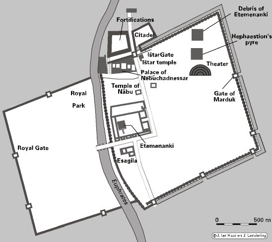 Map of Babylon in the Hellenistic Age