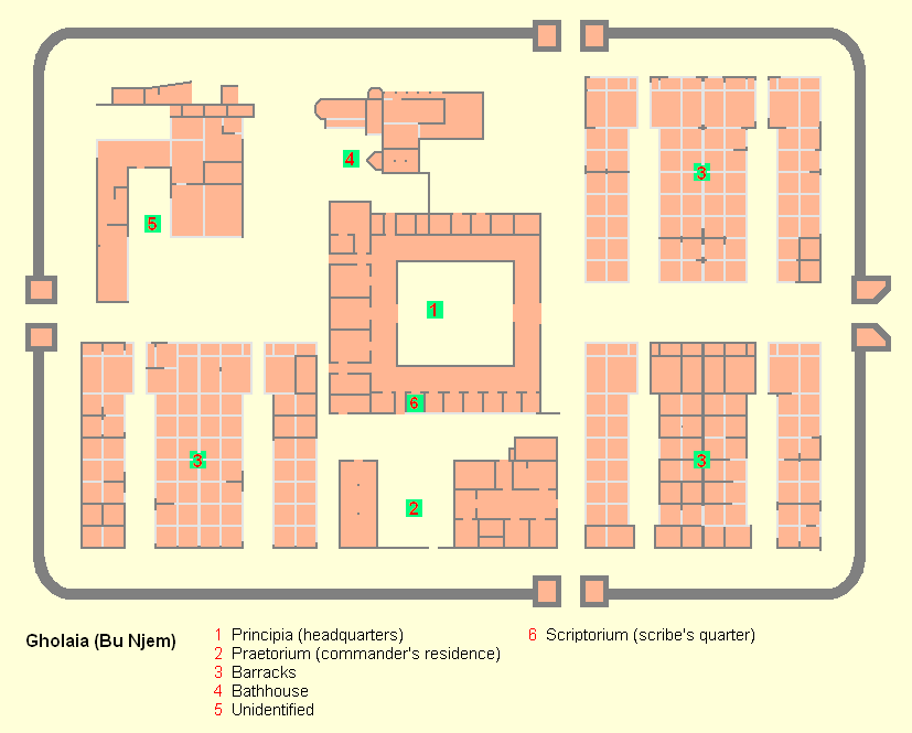 Map of Gholaia (Bu Njem)