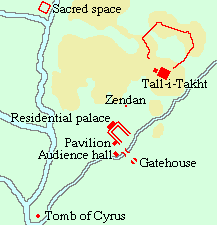 Map of Pasargadae