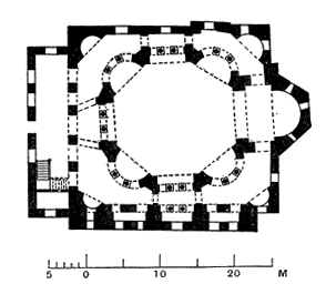 Constantinople, Church of Sergius and Bacchus, Map