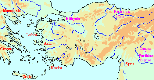 Map of Caesar 1: Asia Minor