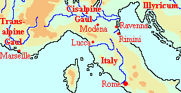 Map of Caesar 3: Northern Italy