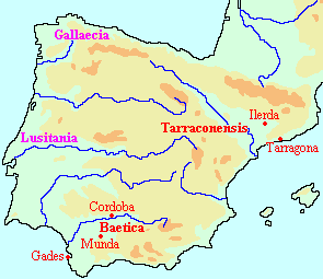 Map of Caesar 4: Iberian Peninsula