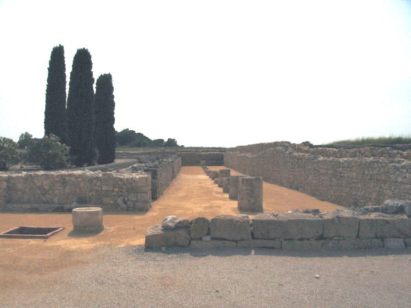 Emporiae, Roman town, forum, northern portico