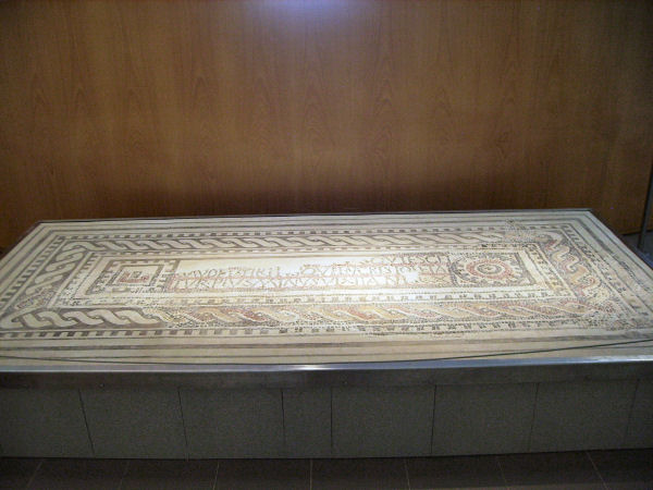 Emporiae, Sta Margarida, Christian funerary mosaic
