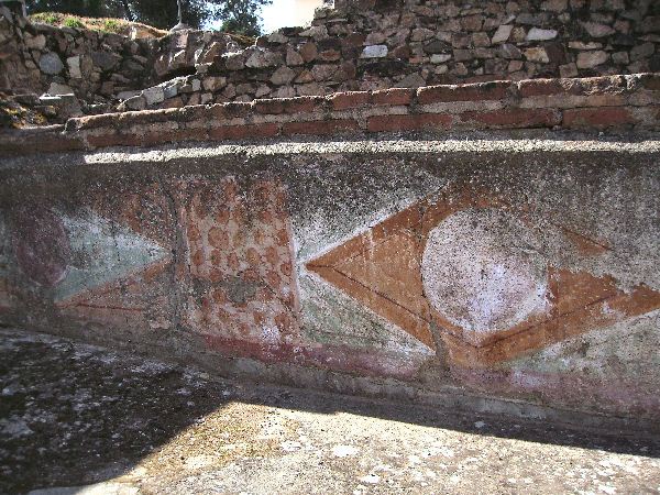 Augusta Emerita, House of the Amphitheater, Wall painting