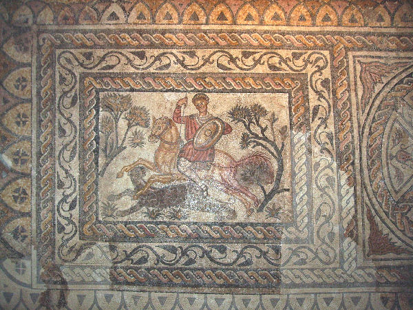 Augusta Emerita, Mosaic of a hunter on horseback