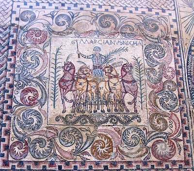 Augusta Emerita, Mosaic of the races: Marcianus