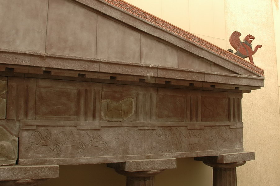 Assos, Temple of Athena, façade (R)