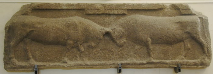 Assos, Temple of Athena, Relief of two bulls