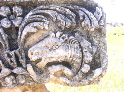 Diocaesarea, temple of Zeus, decoration: a goat