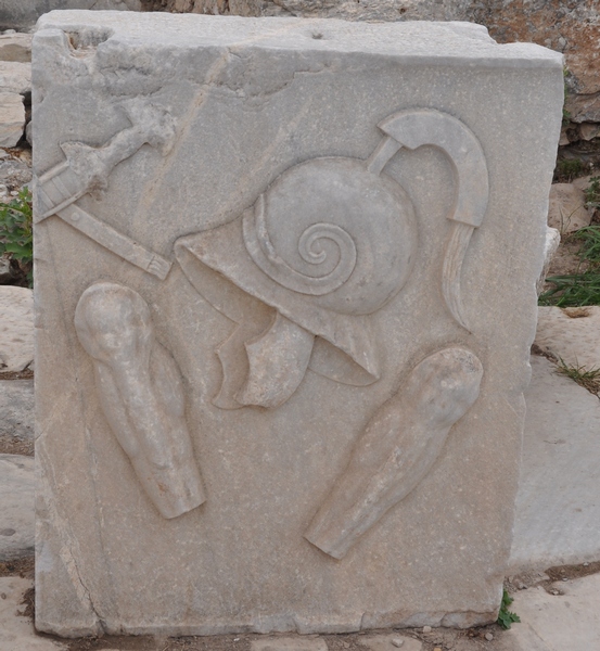 Ephesus, Marble Street, Hellenistic armor
