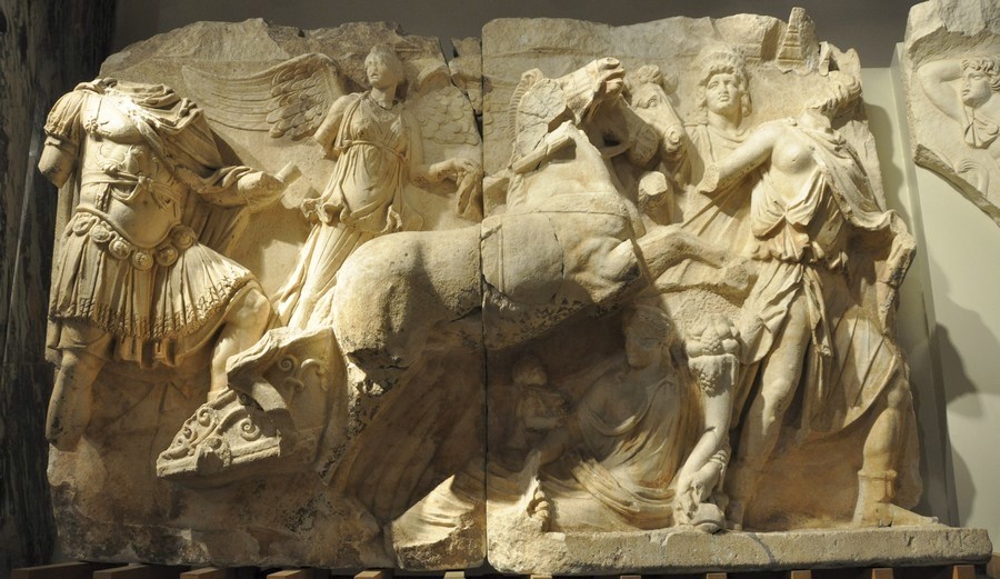 Ephesus, Parthian Monument, Lucius Verus in a chariot