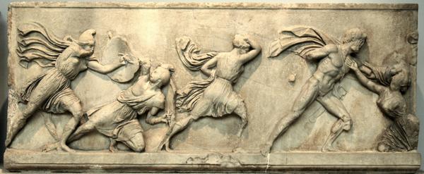 Halicarnassus, Mausoleum, Relief of an amazonomachy (4)