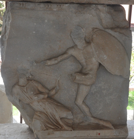 Halicarnassus, Mausoleum, Relief of an amazonomachy (5)