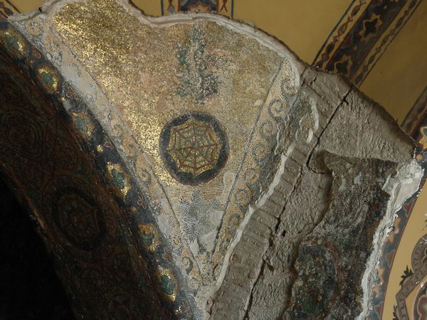 Constantinople, Hagia Sophia, First floor, Mosaic of a spider's web