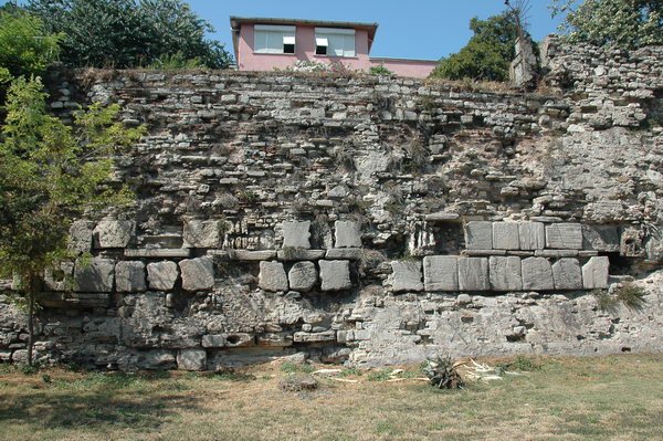 Constantinople, Sea Wall, Spolia