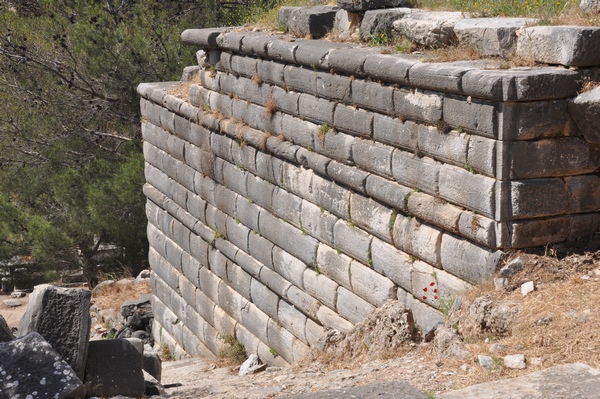 Priene, Temple of Athena Polias, Terrace Wall