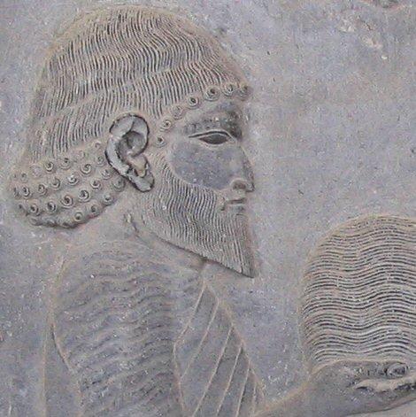 Yaunâ (Greek). Relief from the eastern stairs of the Apadana at Persepolis