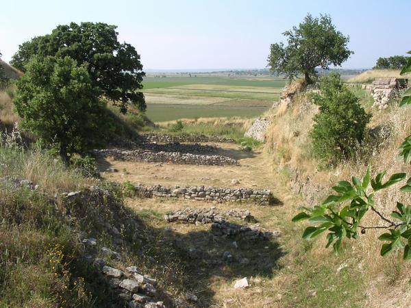 Troy I, Houses in the Schliemann Trench