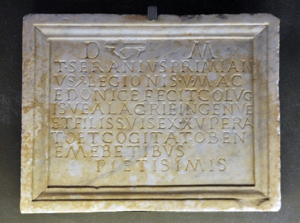 Rome, Tombstone of Alagria Ingenua