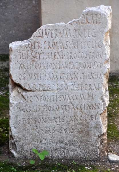 Corinth, Inscription mentioning IIII Scythica