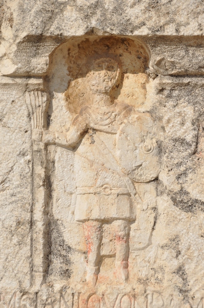 Apamea, Tombstone of Aurelius Mucianus, centurio of II Parthica, fragment