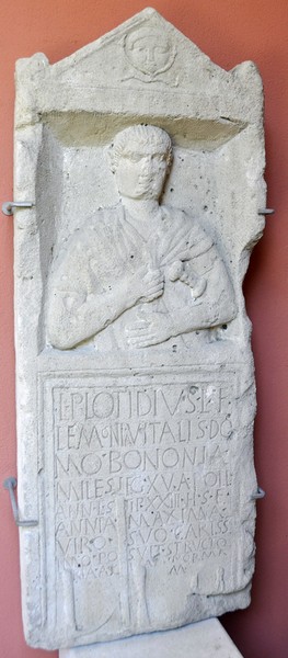 Carnuntum, Tombstone of Plotidius Vitalis of XV Apollinaris