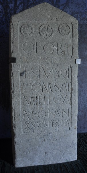 Carnuntum, Tombstone of Quintus Fortesius of XV Apollinaris