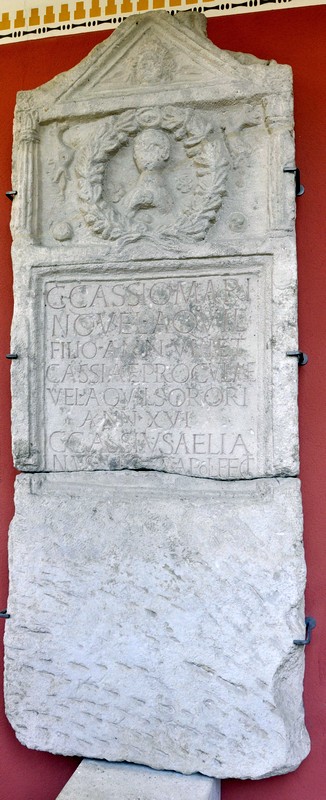 Carnuntum, Tombstone of Cassius Marinus of XV Apollinaris