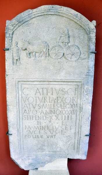 Carnuntum, Tombstone of Attius of XV Apollinaris