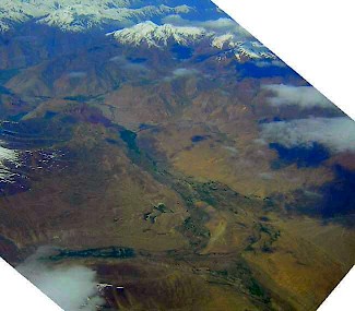 Valley of the Kunar, from an airplane