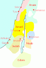 Map of Israel, Judah, and other Iron Age Kingdoms