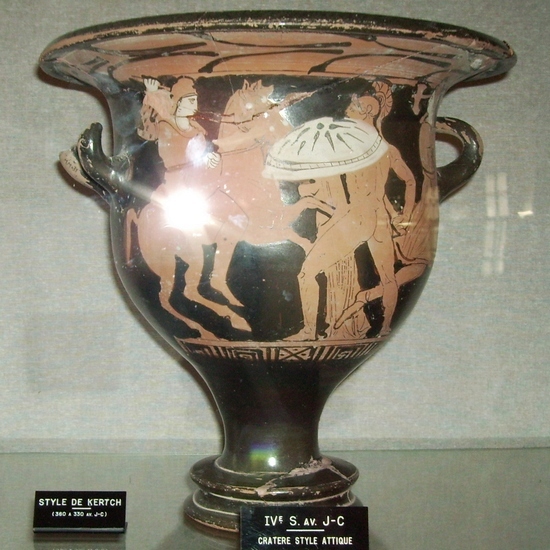 Ensérune, Attic krater with amazonomachy