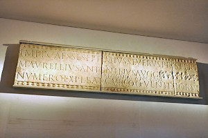 Inscription by a unit of scouts, with a damnatio memoriae