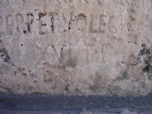 Cendere Bridge, Northwestern inscription (1), detail