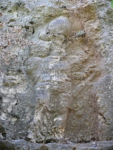 Guyum, relief of king Bahram II