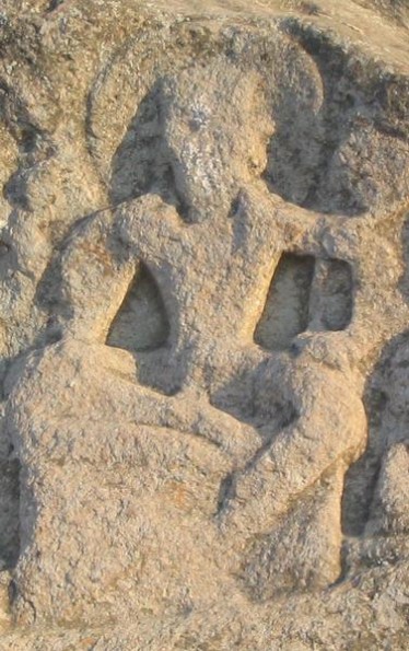 Gogdara, relief showing a saddhu