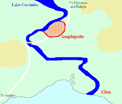Map of Amphipolis and Eïon