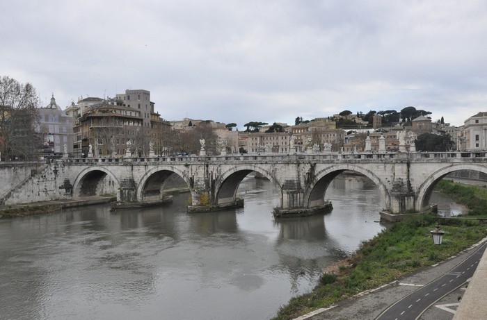 Rome, Bridge of Aelius from the northeast