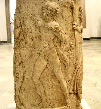 Italica, Theater relief: Dancing satyr