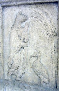 Anubis and a phoenix from Italica