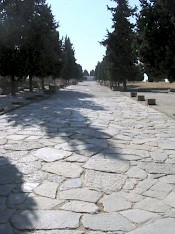 Italica's main street, the cardo