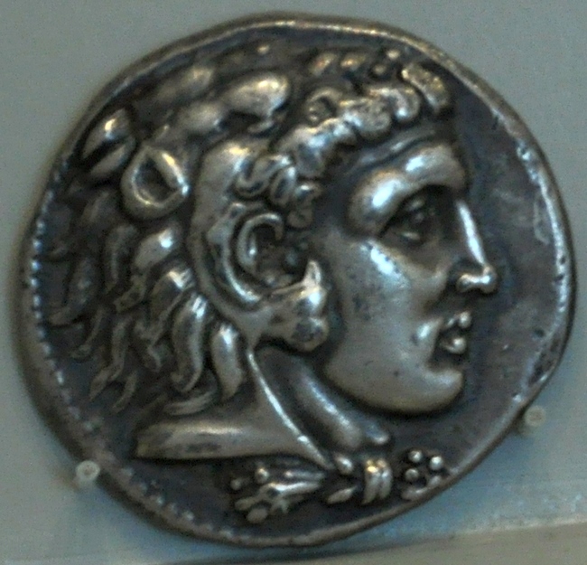 Alexander the Great with a lion's skin