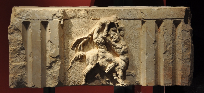 Limyra, Ptolemaion, Metope with a Centauromachy (1)