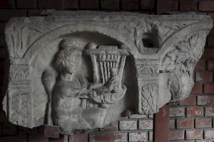 Relief showing Apollo