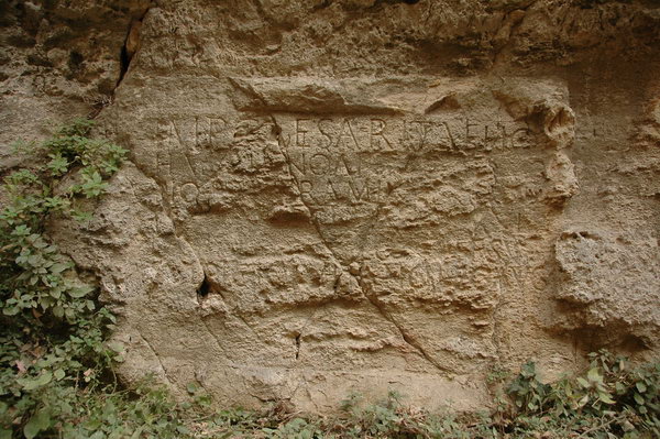 Seleucia in Pieria, Tunnel, Dedication to Antoninus Pius