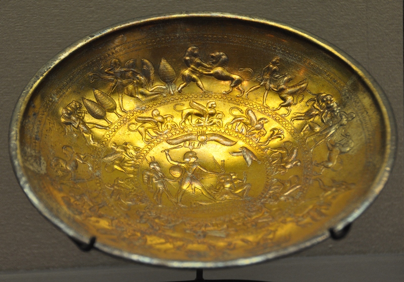 Idalion, orientalizing gold dish